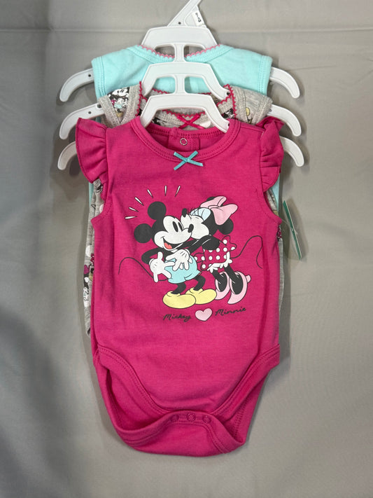 New Minnie Mouse 3pc, 0-3m