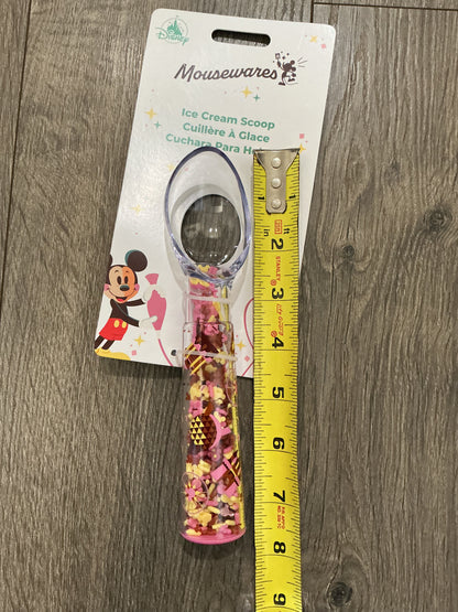 Disney Parks Mickey Ice Cream Scoop Confetti Rainbow Sprinkles Filled Handle