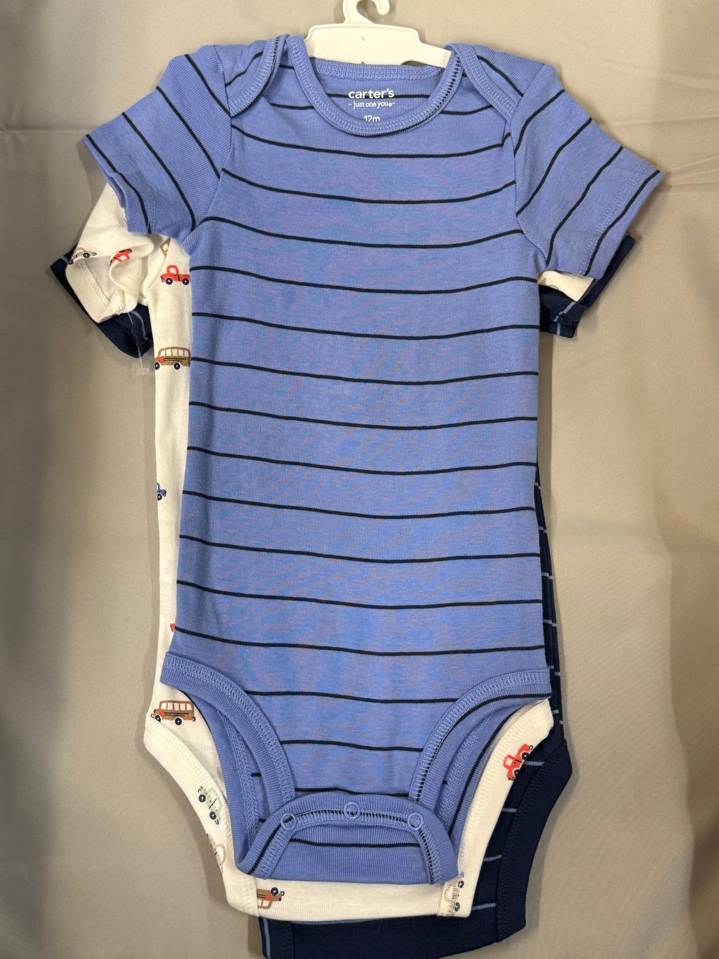 New 3pc Carter’s Bodysuits, 12m