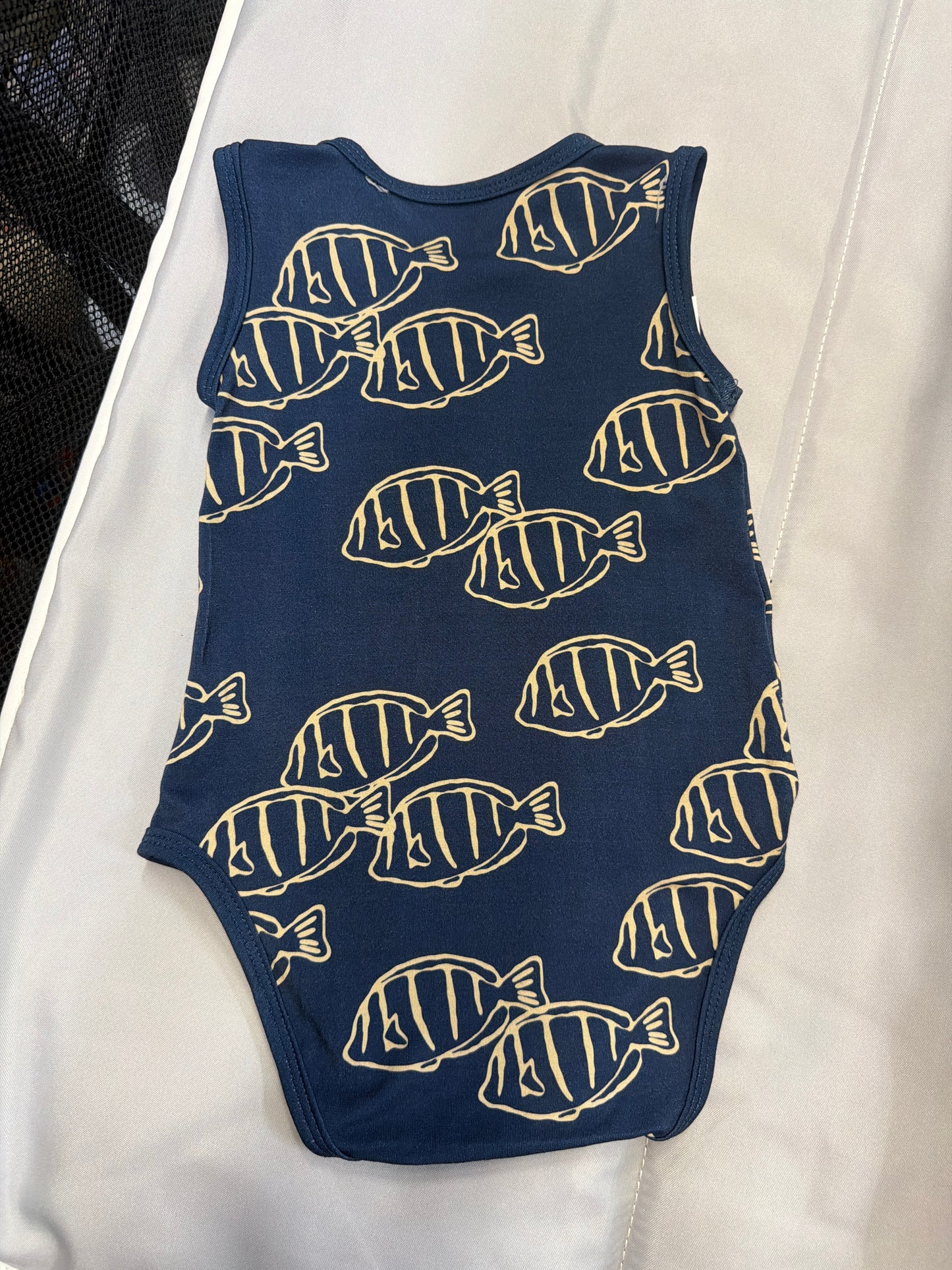 Navy Manini Onesie