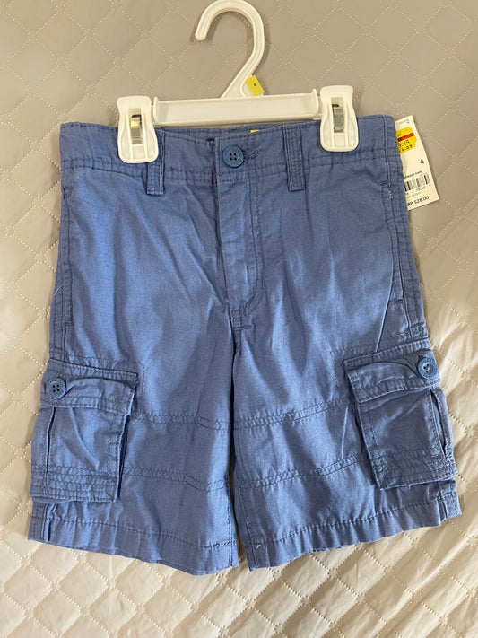 New Oshkosh Blue Shorts, 4t