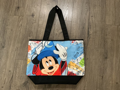 Disney Parks Ink & Paint Sorcerer Mickey Mouse Large Tote Bag - Character Sketch
