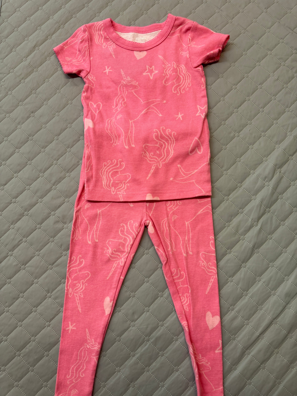 Carters Unicorn Pink Pajama, 2t