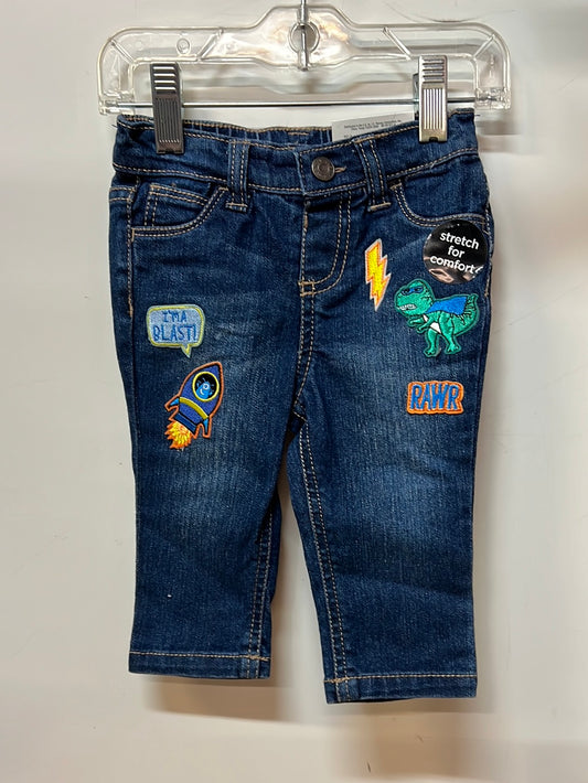 New Okie Dokie Denim Jeans, Size 3-6M