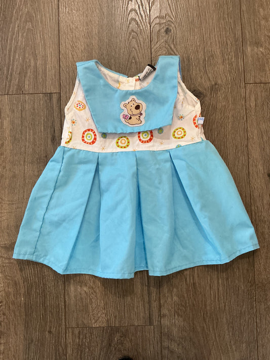girls a line, Scooby Doo, blue multicolor dress size small 24 months vintage￼￼