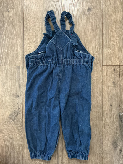 Vintage Overalls Izod Lacoste 12 months Made USA denim Rare