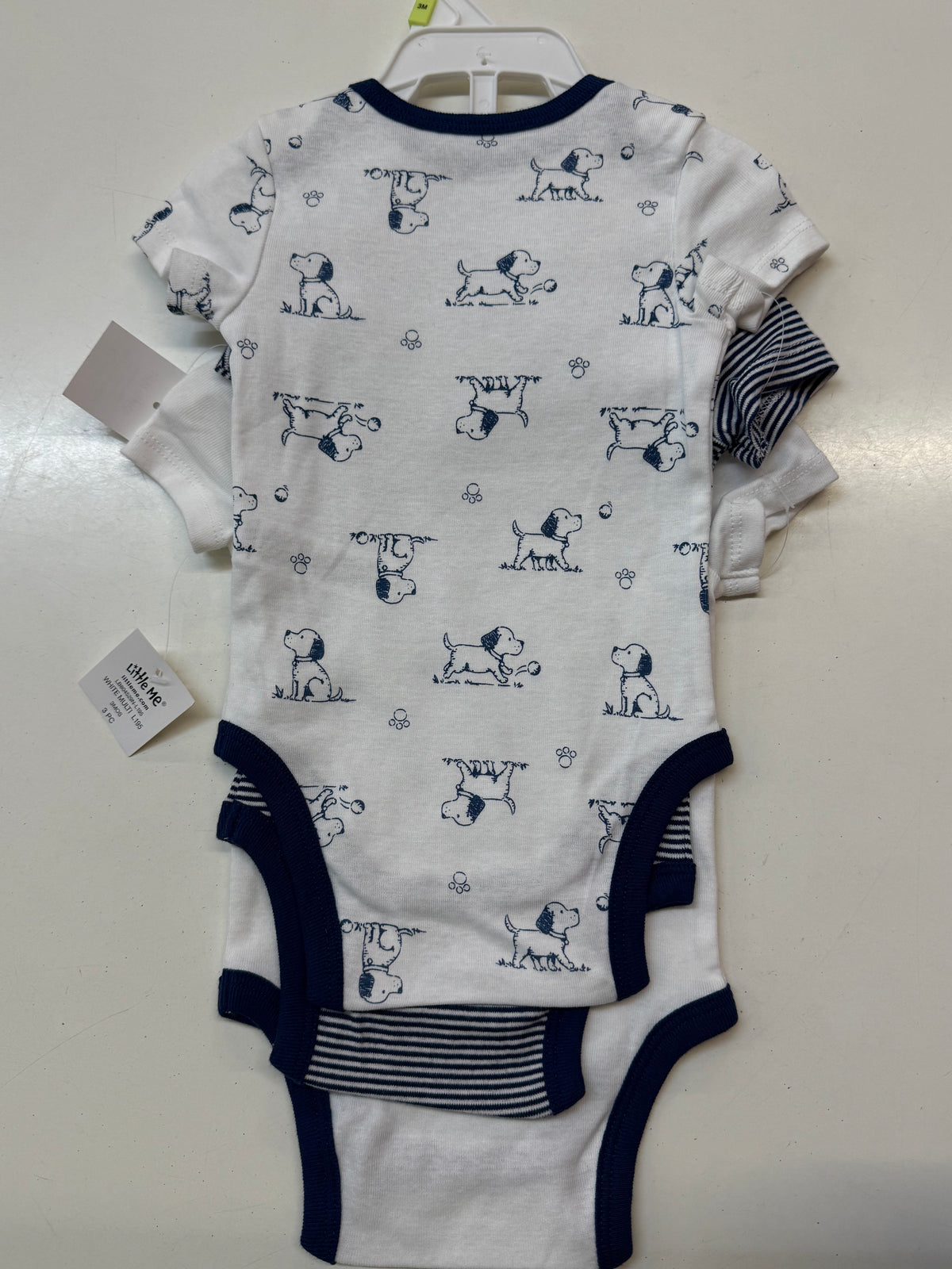 New Puppy Bodysuits 3pk, 3m