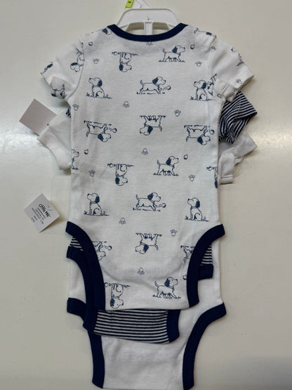 New Puppy Bodysuits 3pk, 3m