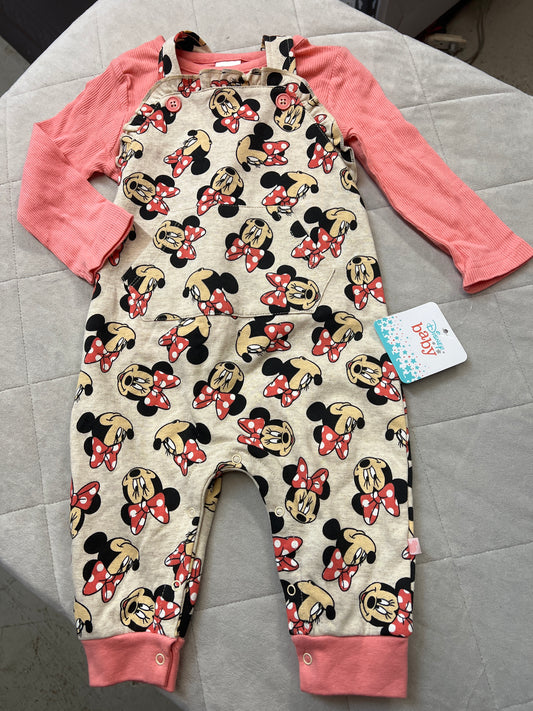 New Minnie Mouse Romper, Size 18M