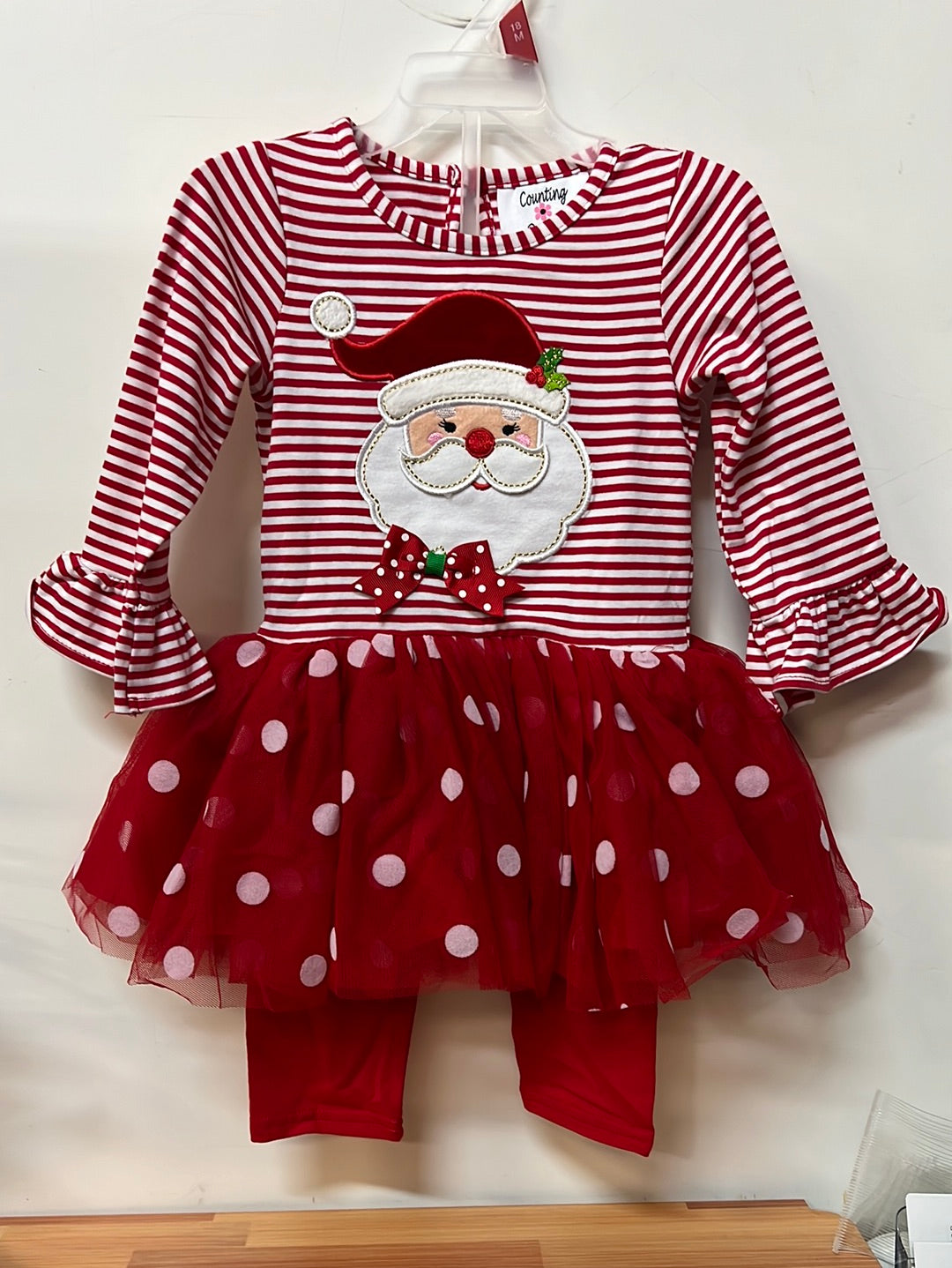Counting Daisies Christmas Outfit, Size 18M