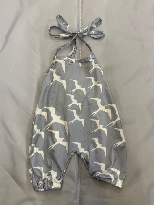 Mahinaohoku Iwa Halter Romper, 0-3m