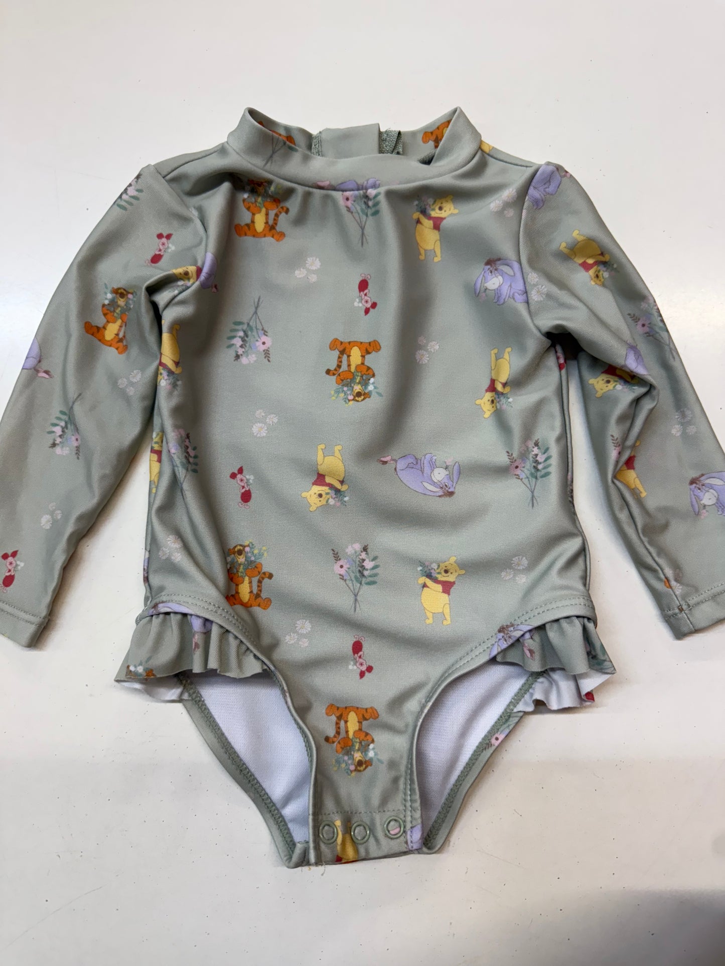 Green Pooh Swimsuit, 6m