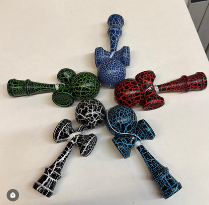 Kendama Toy, Crackle Design