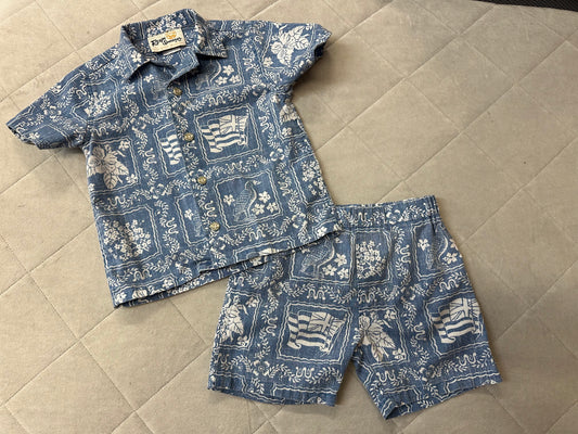 Reyn Spooner 2pc Set, Size 18-24M