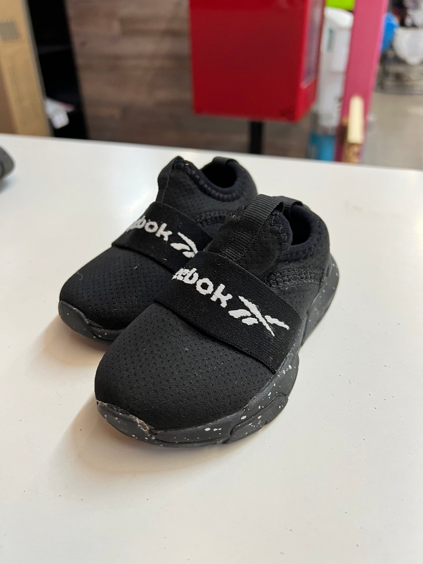 Black Reebok Kids Shoes, Size 5c