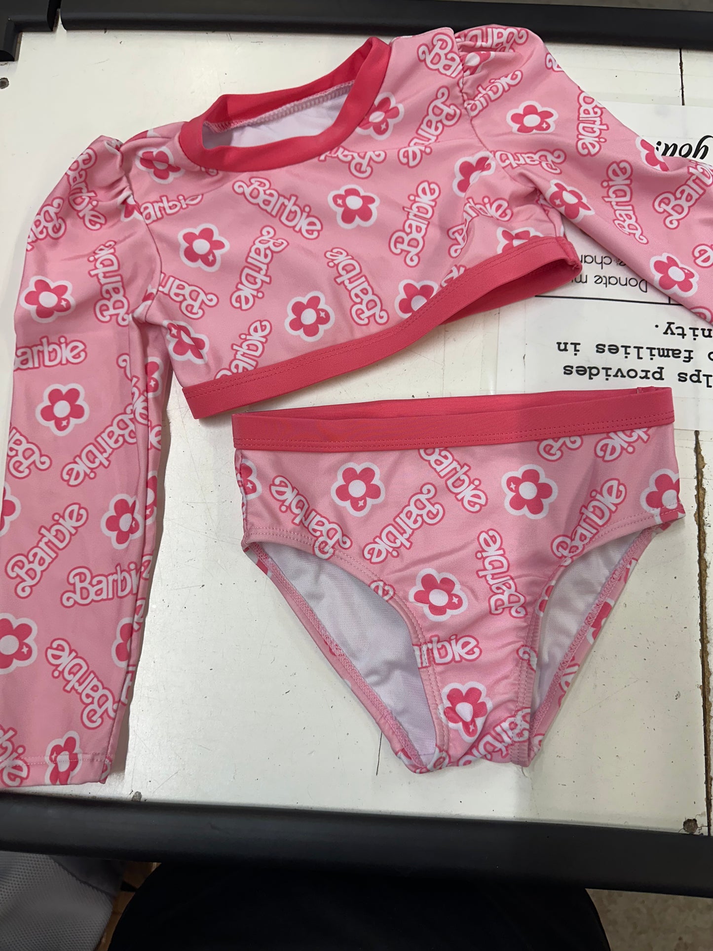 Barbie 2pc Swimsuit, Size 4T
