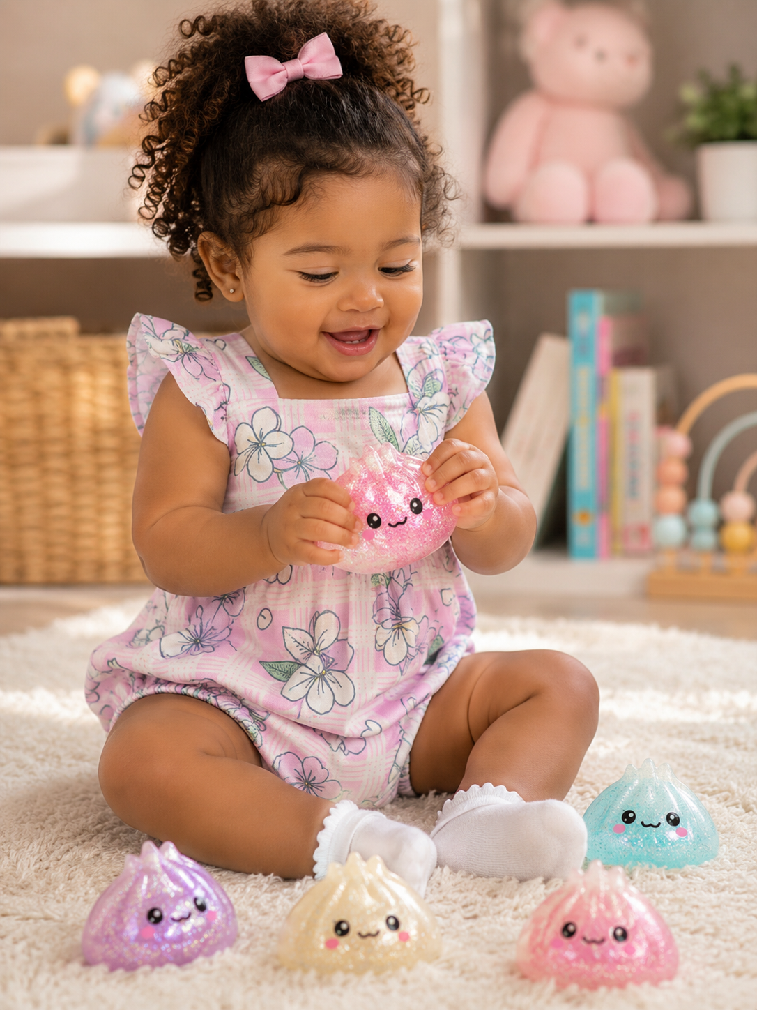 New Bubble Romper, Plumeria Palaka