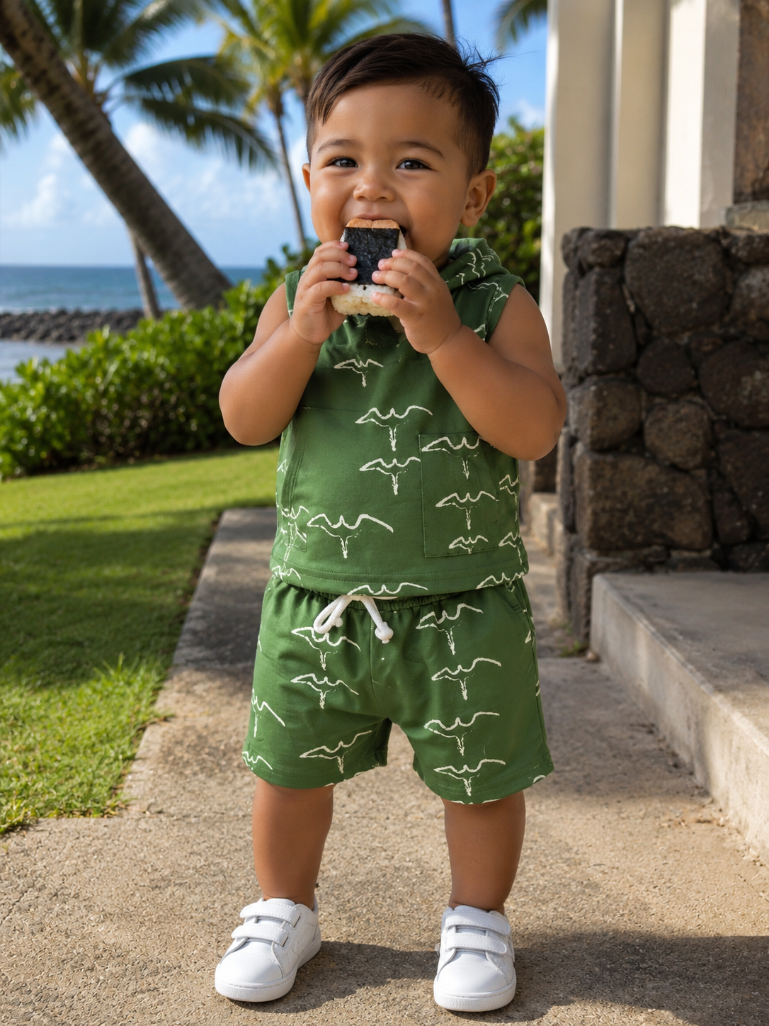 Green Iwa Hooded 2pc Set
