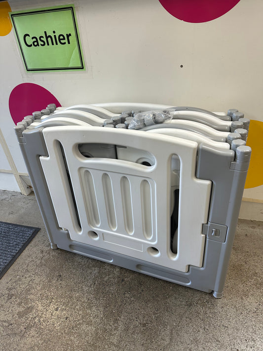 Baby Safety Gate, Gry/Whte