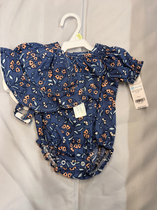 New Carters Dark Blue 2 Piece Set, 3M