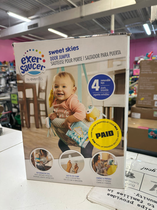 New Exersaucer Sweet Skies Doorway Jumper