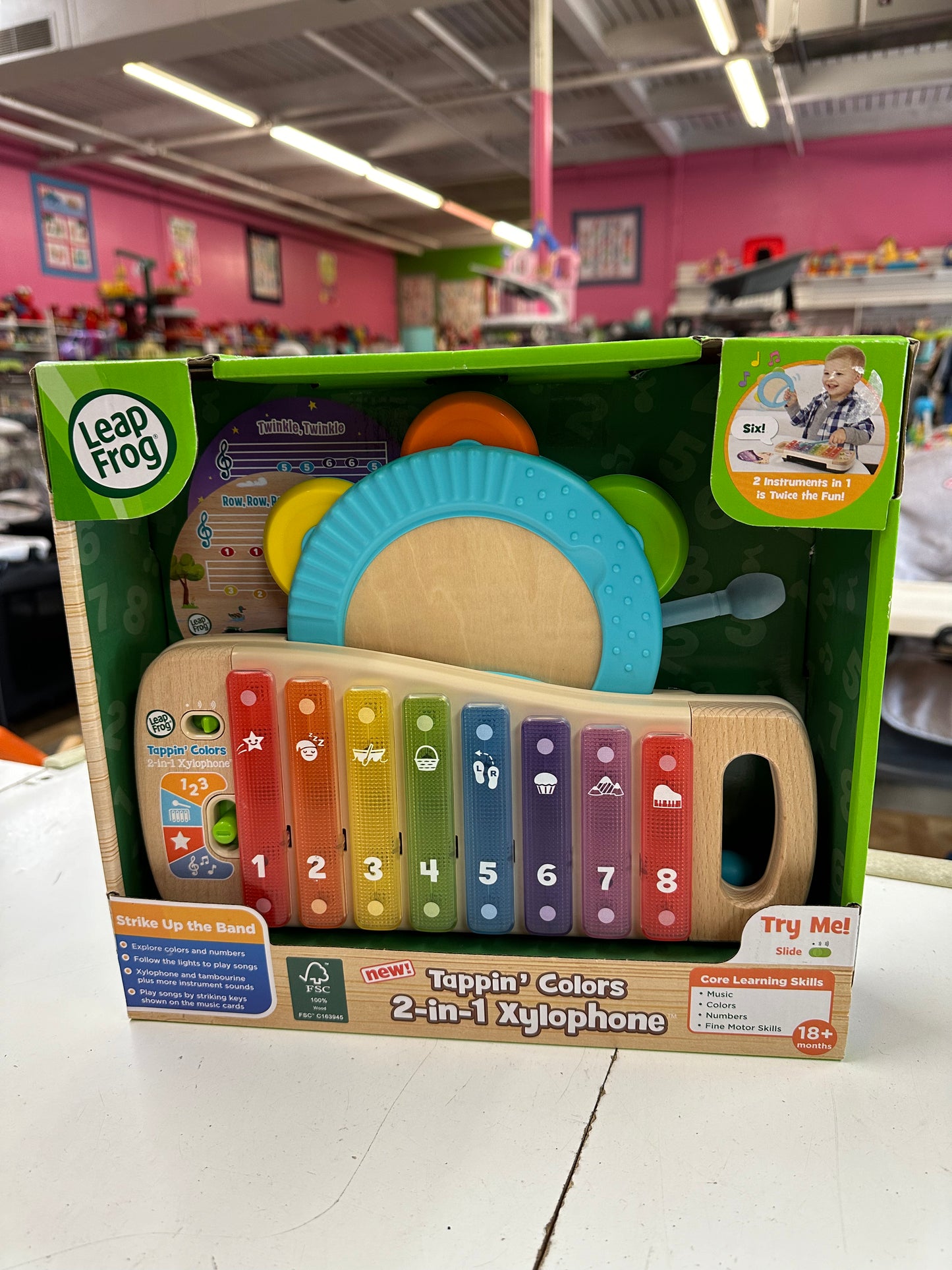 New Leapfrog Tappin' Colors 2-in-1 Xylophone