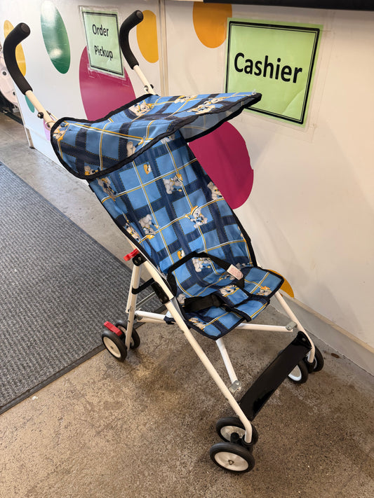 Plaid Umbrella Stroller