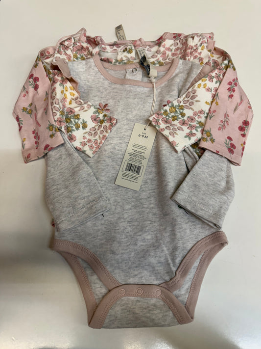 Chickpea Onesie 3 Piece Set, 6-9M