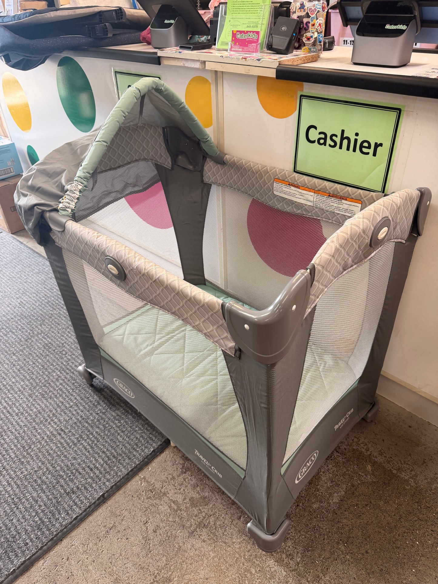 Graco Playard, Blue & Gray