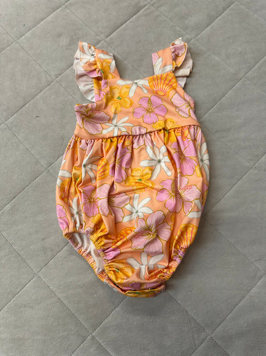 Kulewa Co Sunrise Shell Hauoli Romper, Size 12-18M