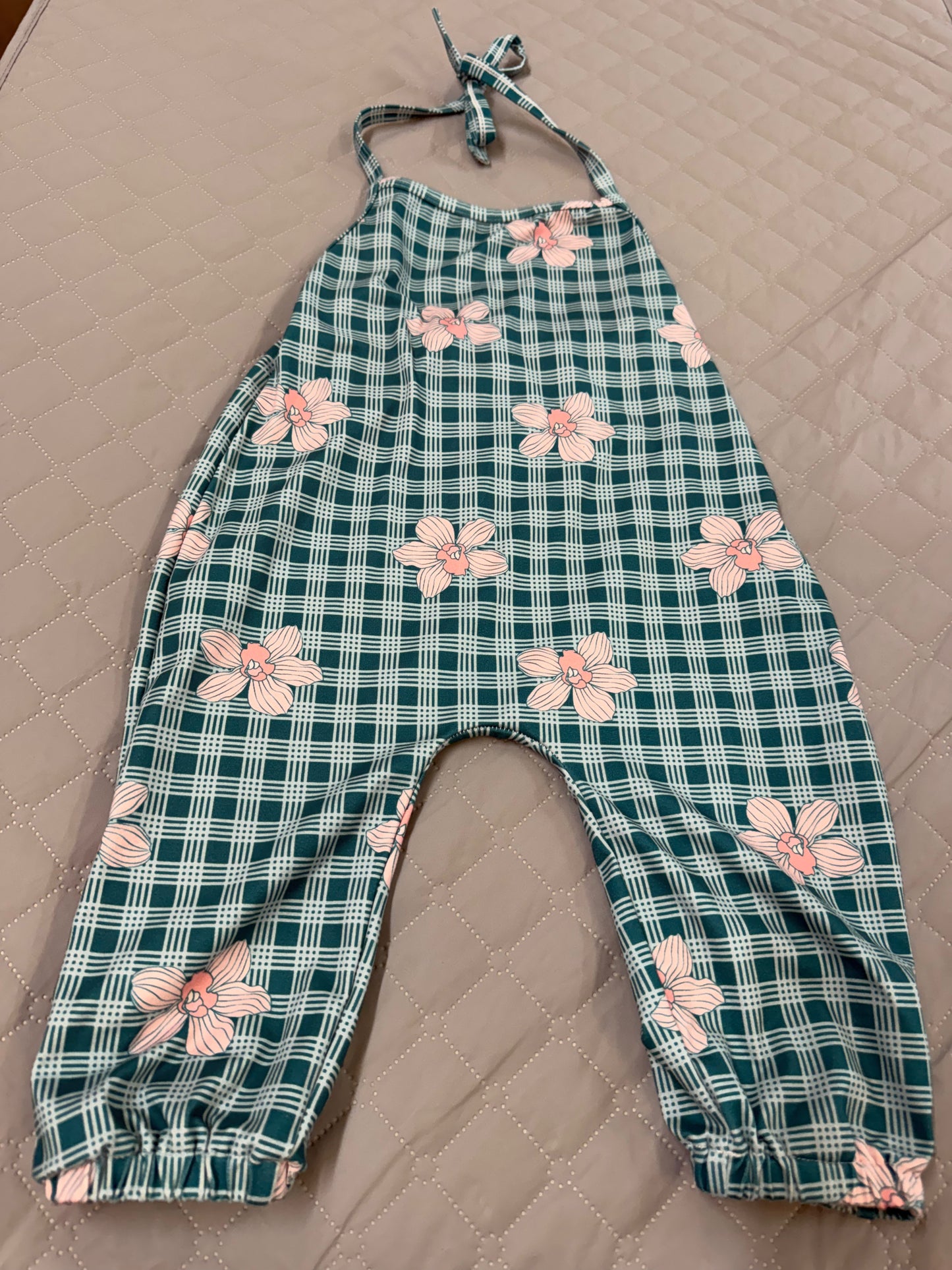 RW Lash Palaka Halter Romper, 12-18M