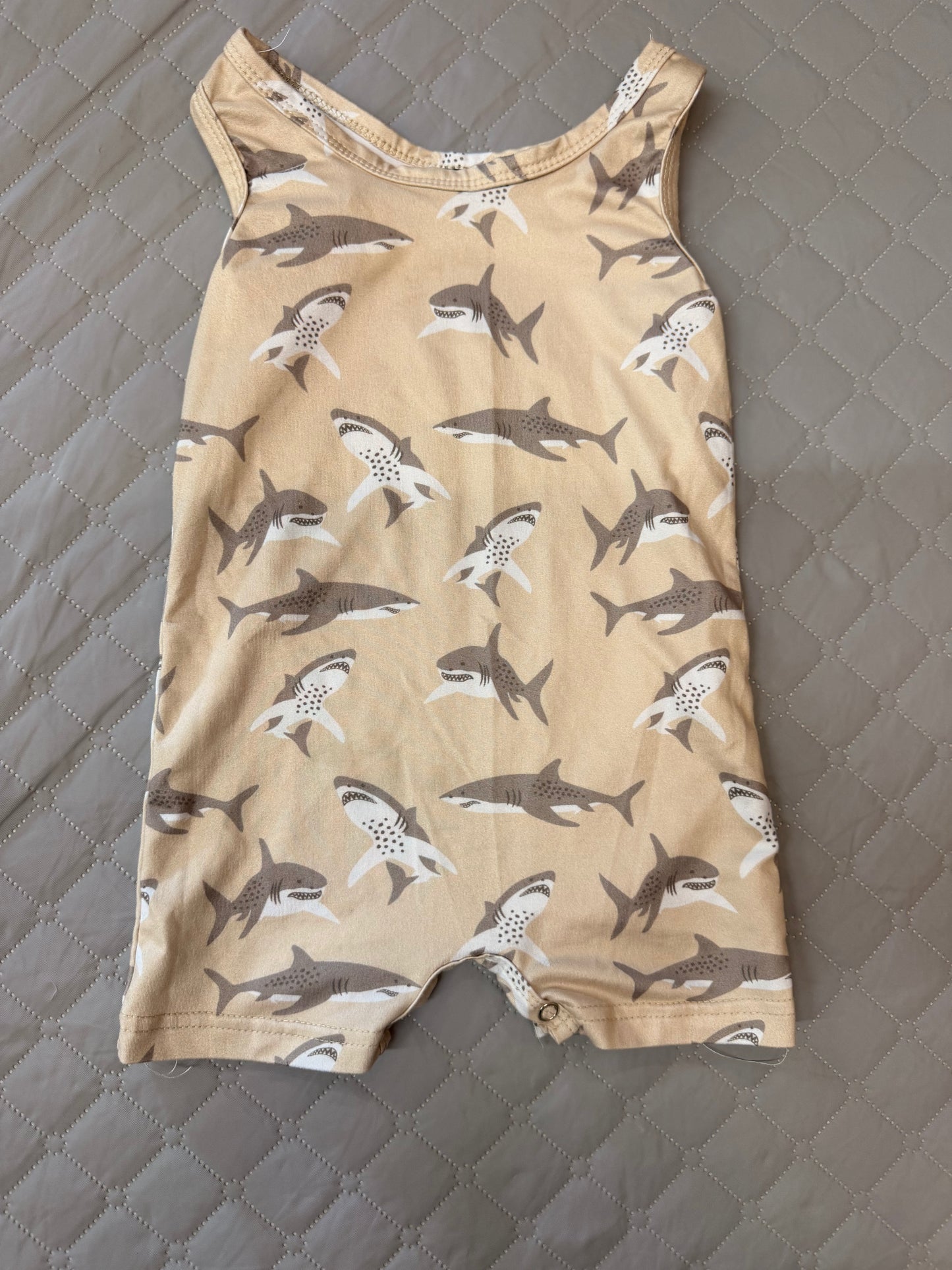 Sweet Honey Shark Onesie, 12-18M