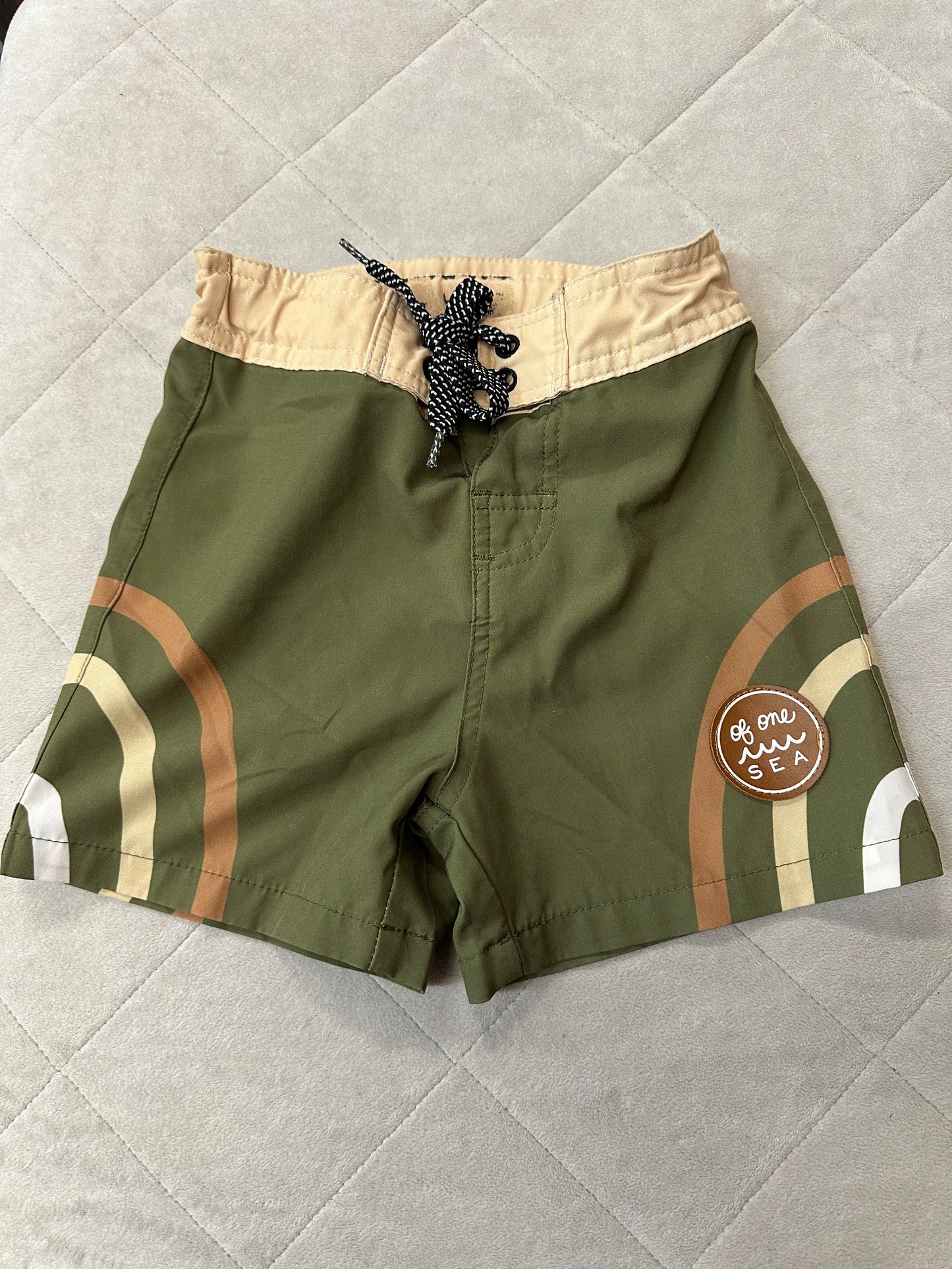 Of One Sea Green Board Shorts, Size 24M