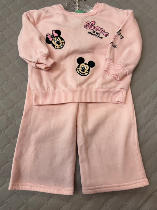 Disney Minnie Long Sleeve 2 Piece Set, 12M