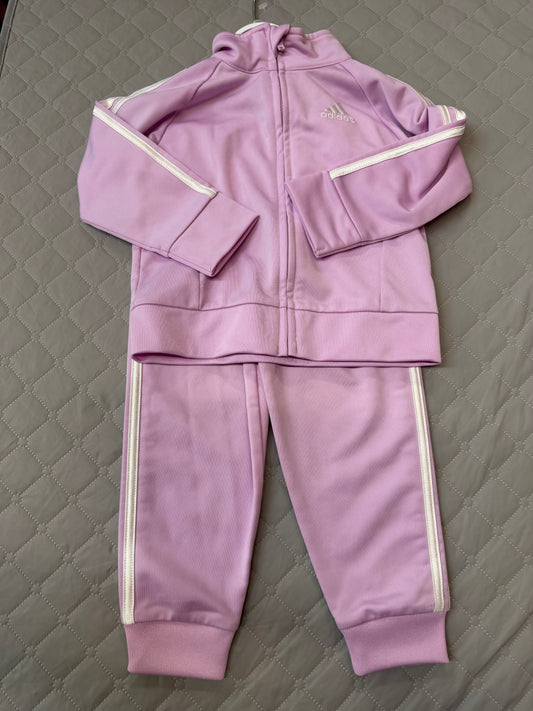 Adidas Purple Track Suit, 18M