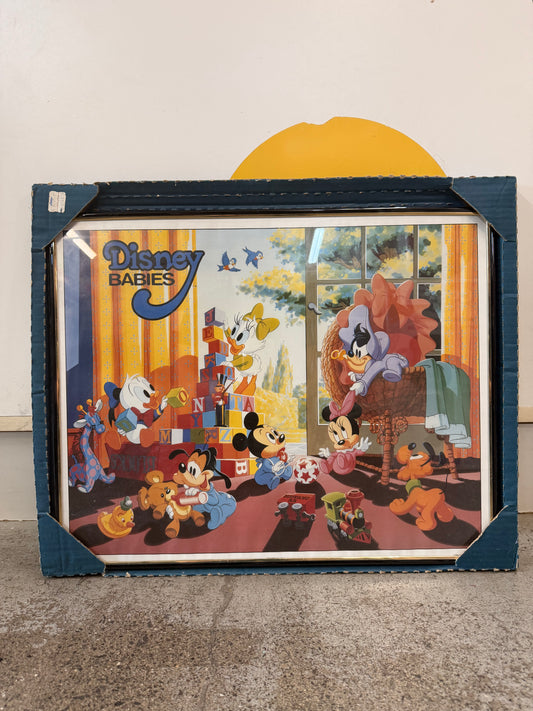 New Vintage Disney Mickey Outside Picture Frame