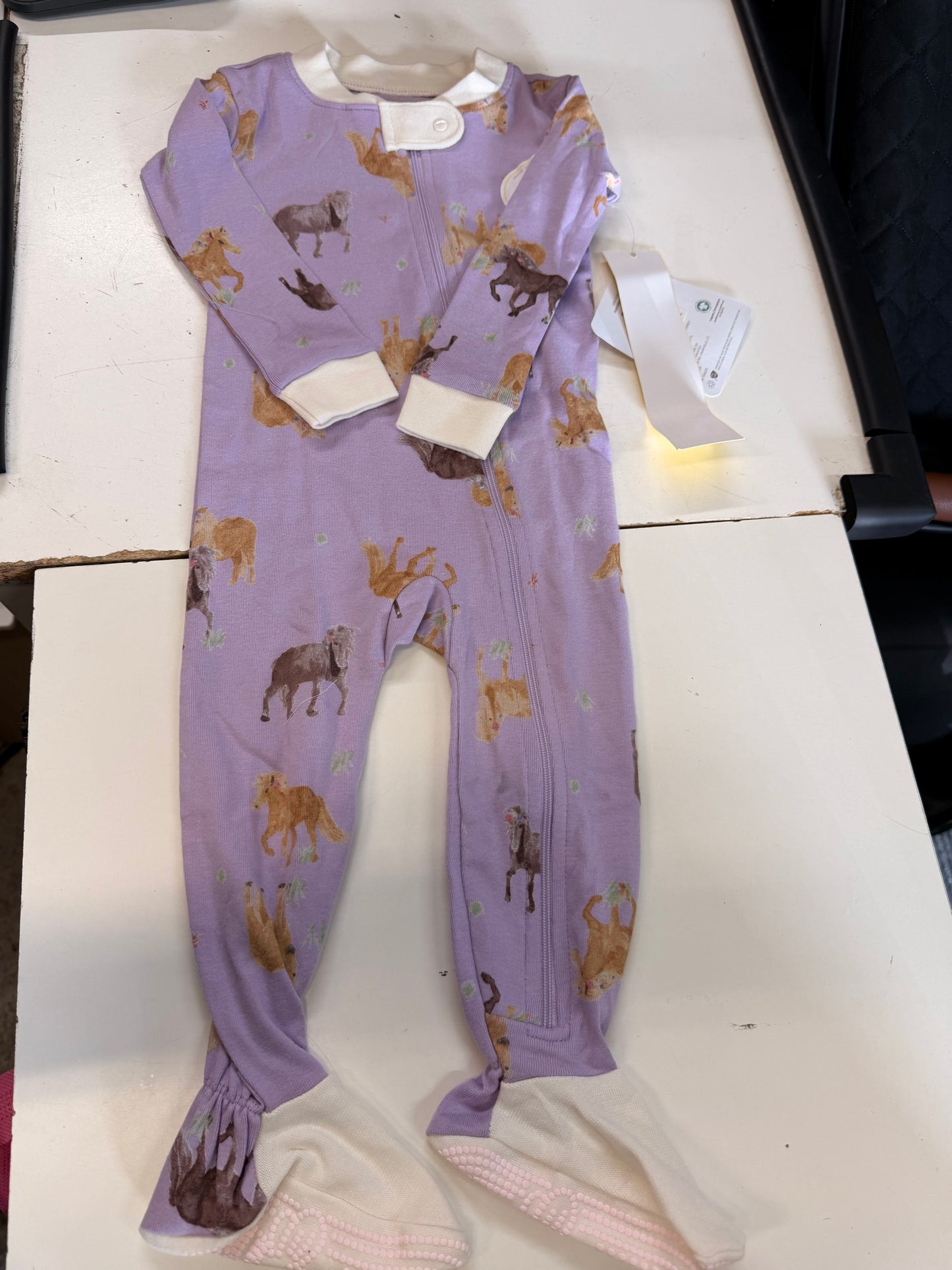 New Burt’s Bees Horse Coverall, 12M