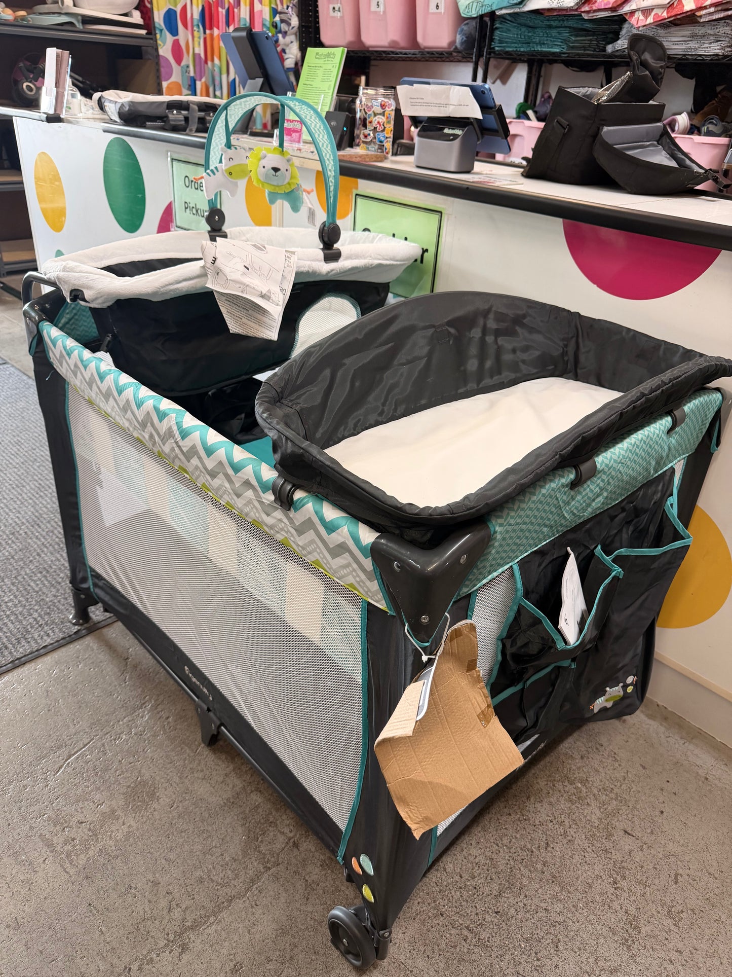 New Ingenuity Washable Playard, Teal