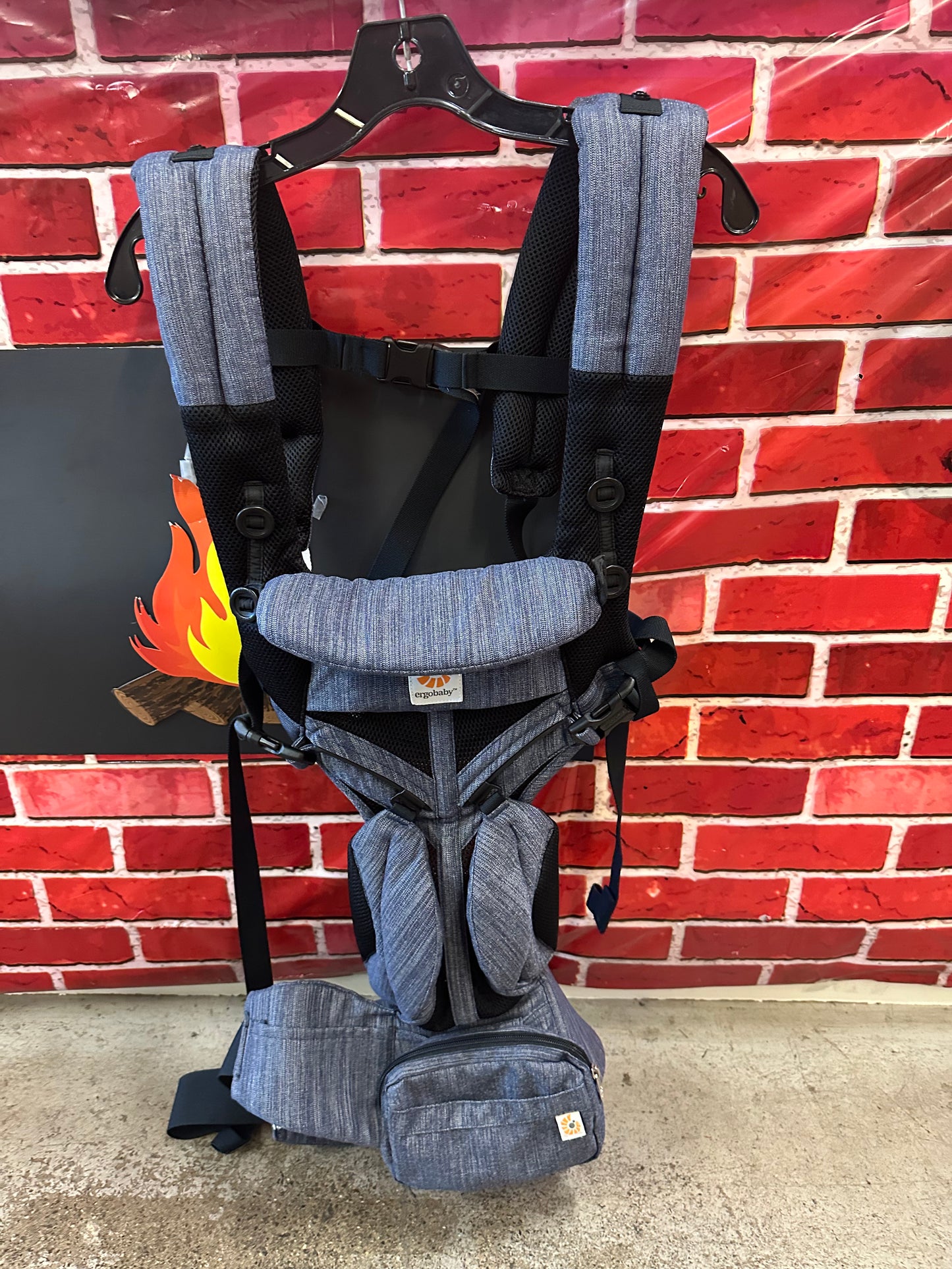 Ergobaby Omni 360 Cool Air Carrier, Indigo Weave