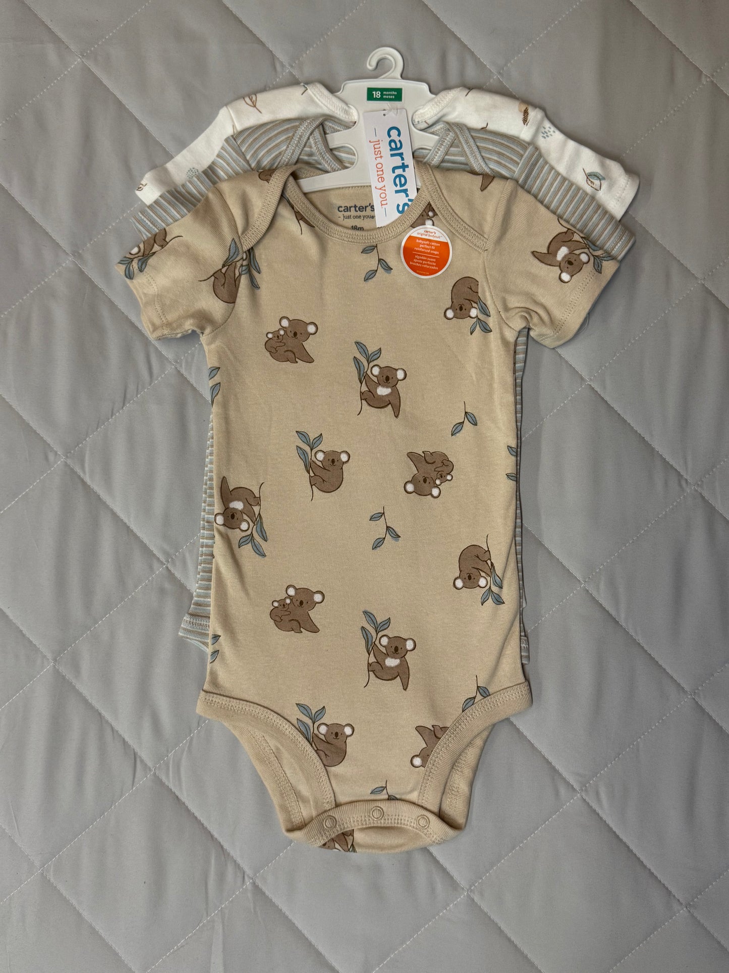 New Carters Onesies, 18 months