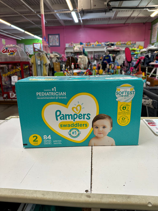 New Pampers Diapers, Size 2