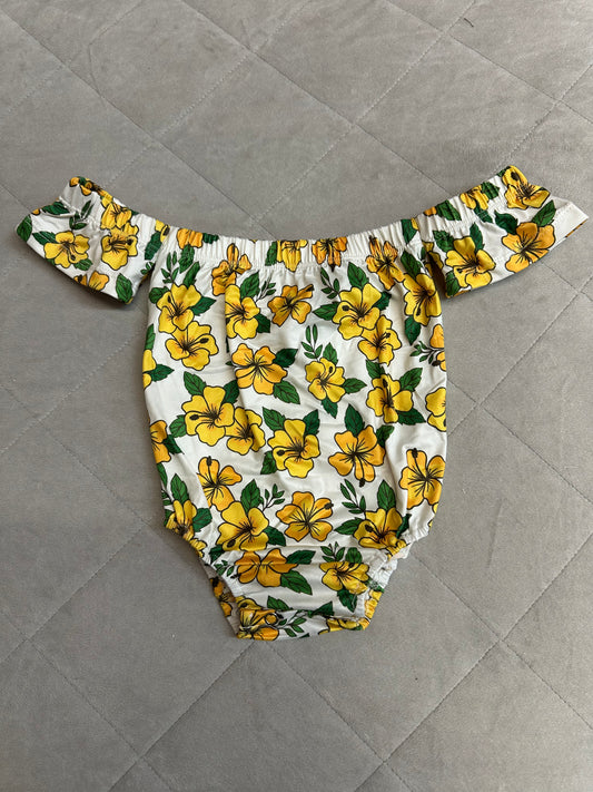 Hibiscus Off the Shoulder Romper
