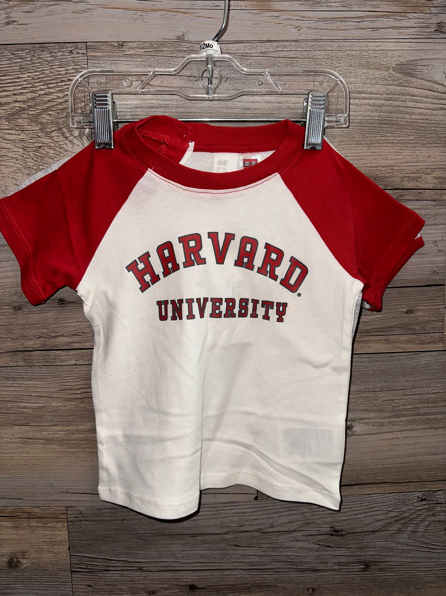 Harvard T-Shirts 2pk, Size 12M