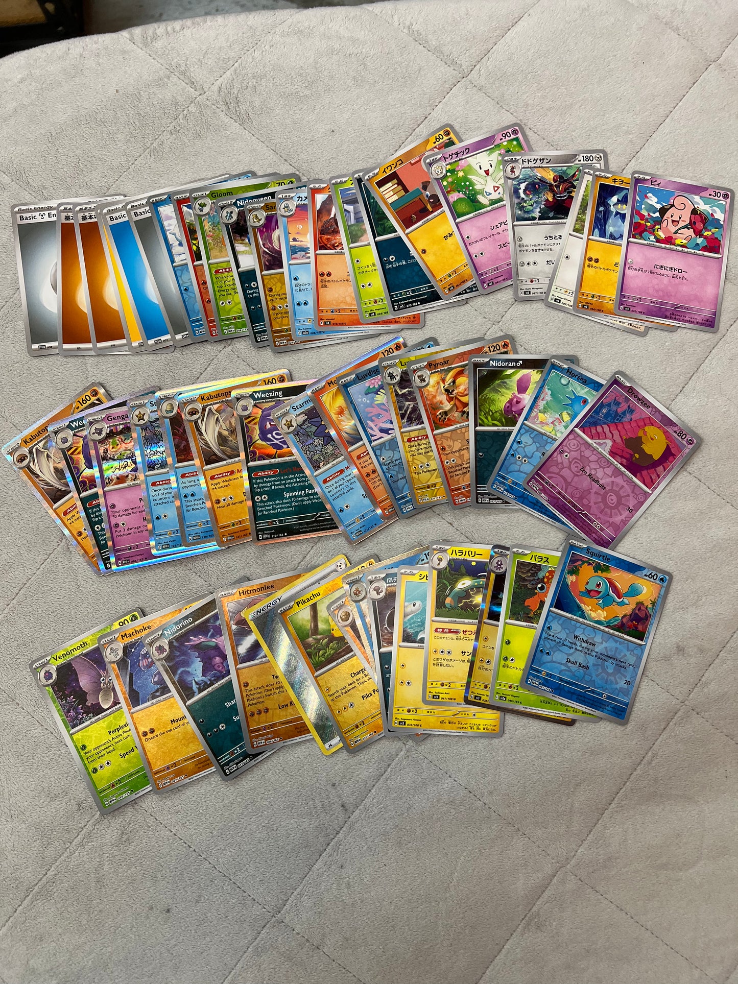 Assorted US & Japan Pokemon Cards 50pk