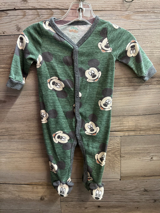 Disney Mickey Coverall Green, Size 0-3M