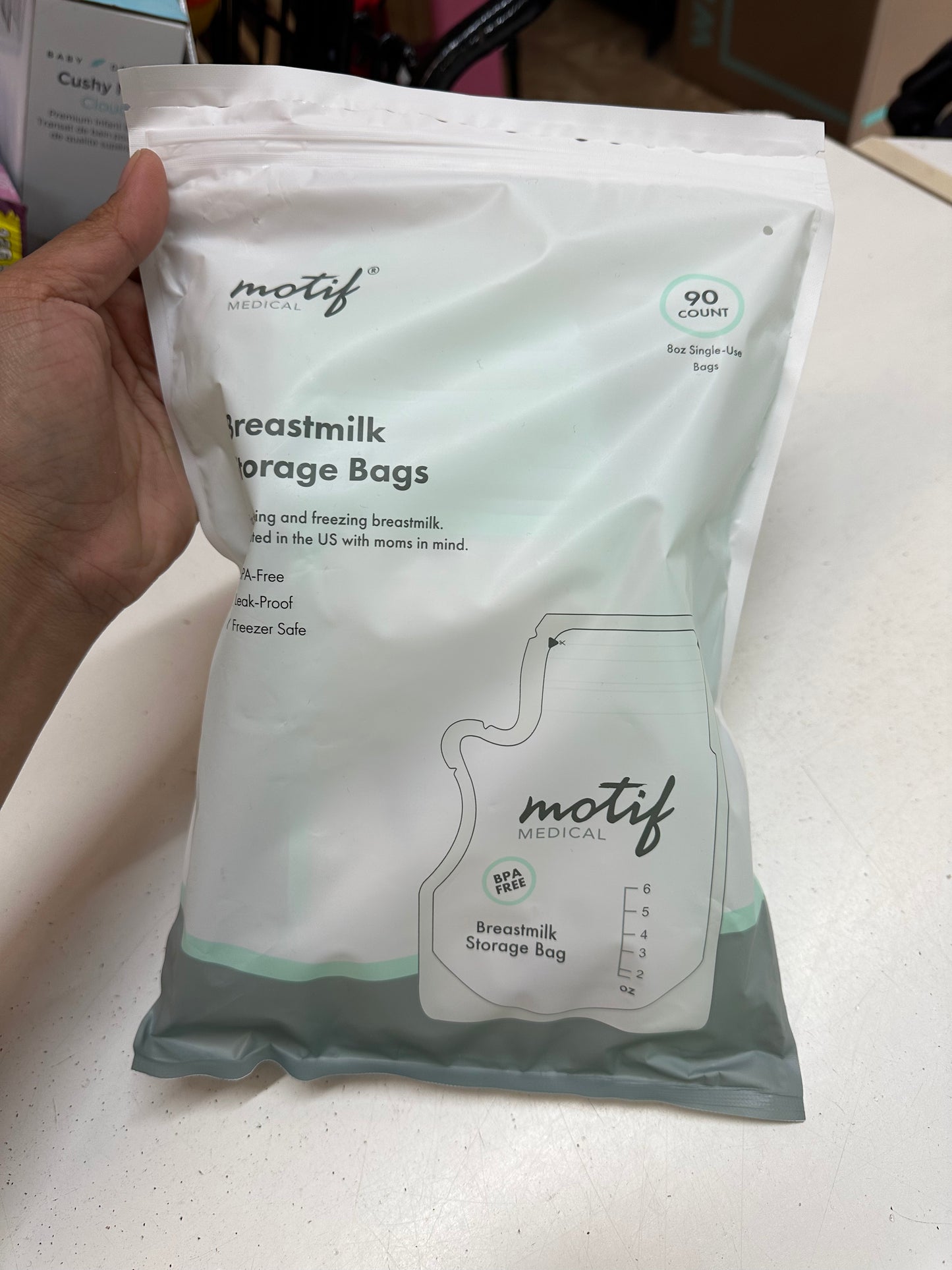 New Motif Breastmilk Storage Bags, 90 count