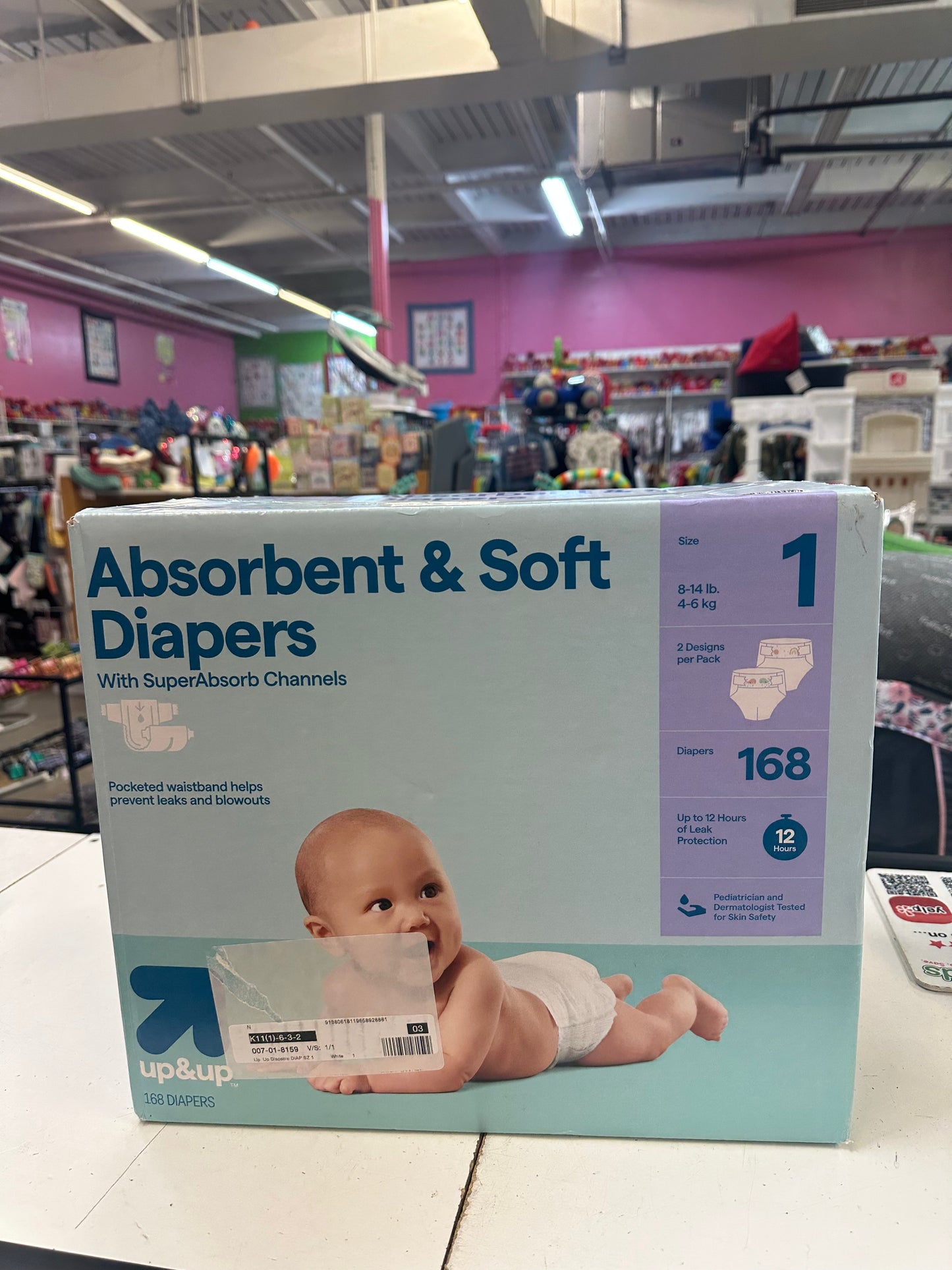 New Up & Up Diapers, Size 1