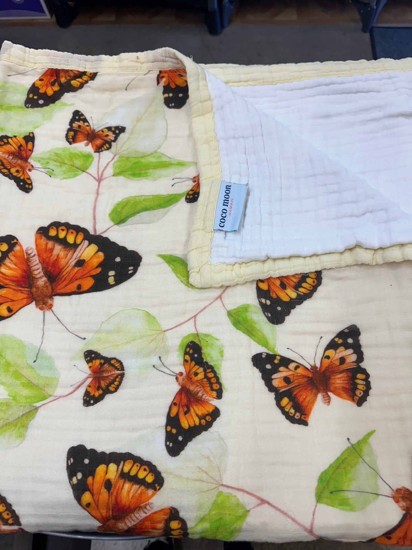 Coco Moon Quilt Blanket, Butterfly