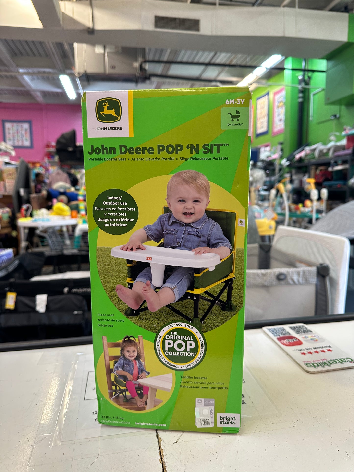 New John Deere Pop n Sit Booster Seat
