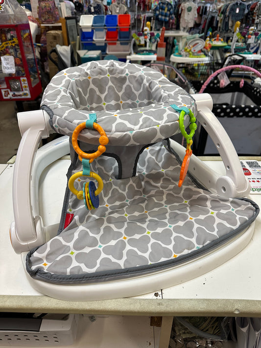Fisher Price Sit Me Up Seat,Silver Platter